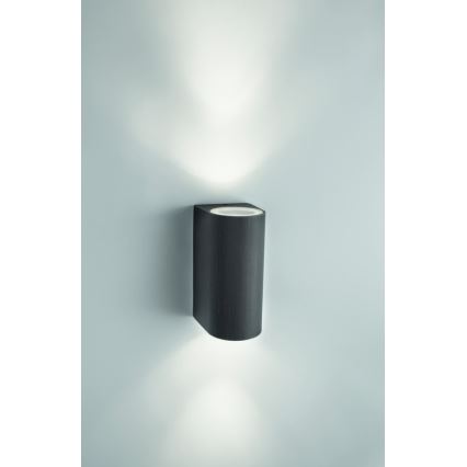 Philips 17102/86/PN - Utomhus Väggbelysning NattbelysningINGALE 2xGU10/35W/230V