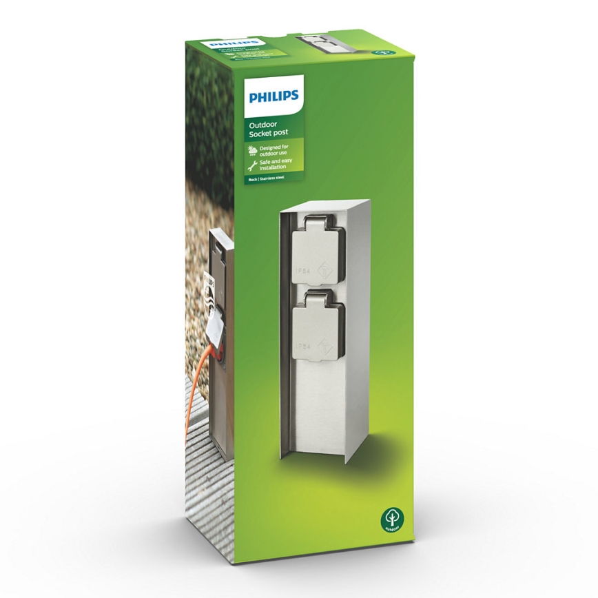 Philips 17108/47/46 - Utomhus plug hylskolonn MYGARDEN ROCK 230V IP44