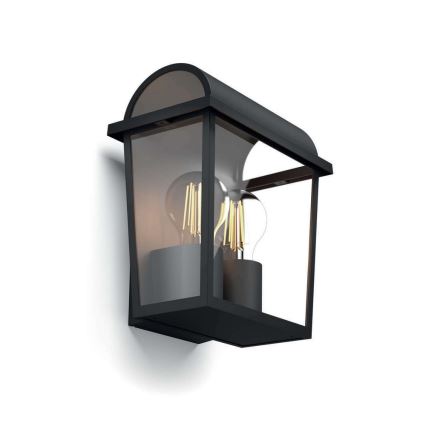 Philips 17235/30/PN - Utomhus Väggbelysning  2xE27/42W/230V IP44