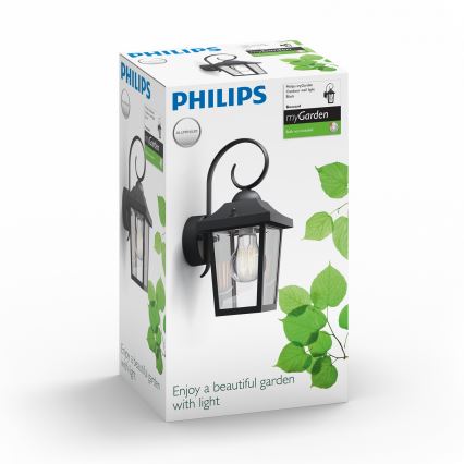 Philips 17236/30/PN - Utomhusbelysning MYGARDEN BUZZARD 1xE27/60W/230V IP44
