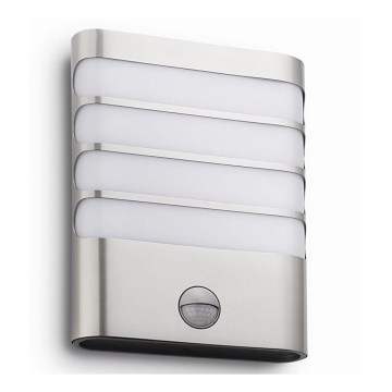 Philips 17274/47/16 – LED Utomhusbelysning  med sensor RACCOON 1×LED/3W IP44