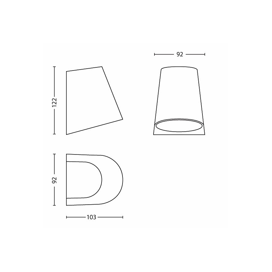 Philips - LED utomhusbelysning 1xLED/3W/230V IP44