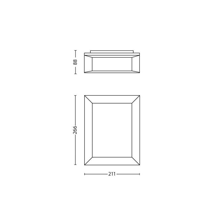 Philips - Utomhus vägglampa 1xLED/6W/230V IP44
