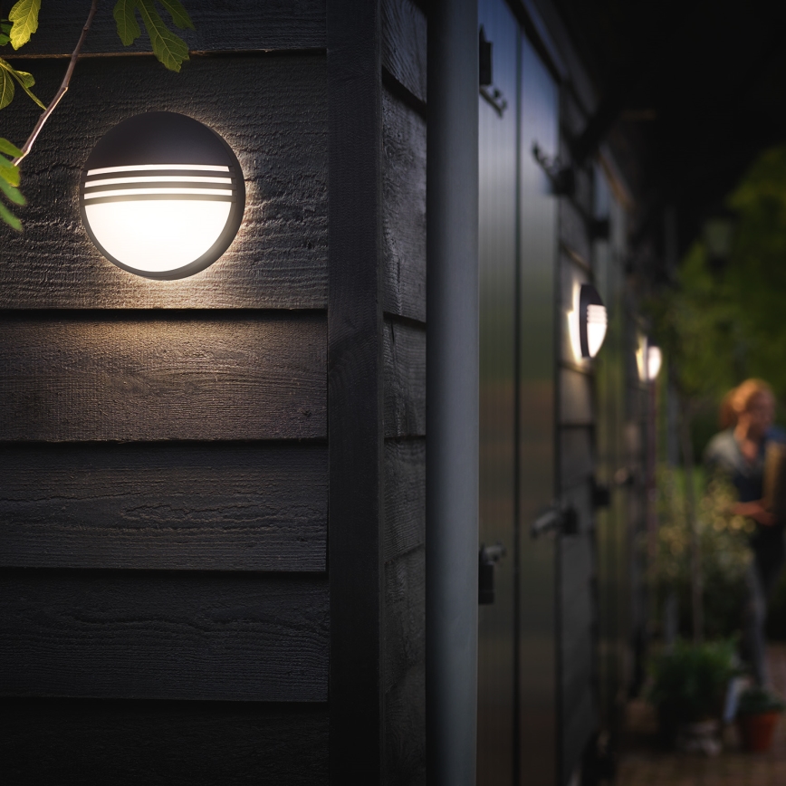 Philips 17296/30/16 - Utomhus Väggbelysning MYGARDEN YARROW 1xLED/6W/230V IP44