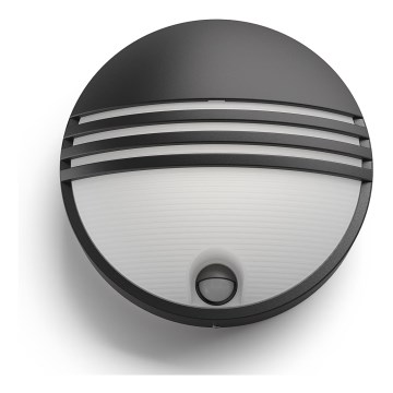 Philips 17297/30/16 - Utomhusbelysning med sensor MYGARDEN YARROW 1xLED/6W/230V IP44