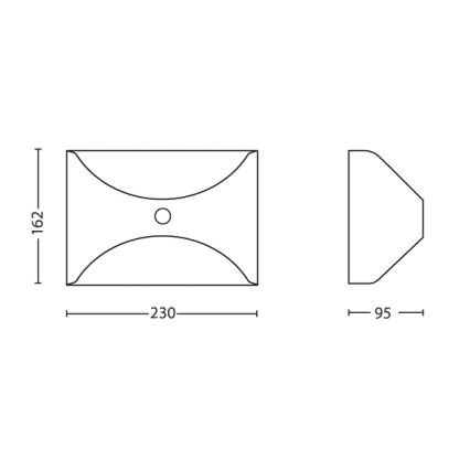 Philips - Utomhus sensorlampa 1xLED/6W/230V IP44