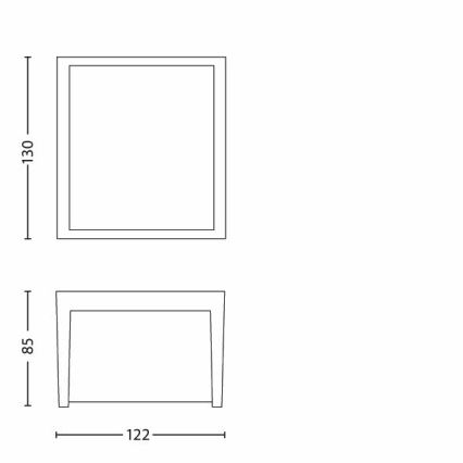 Philips - LED Utomhus Vägglampa LED/3W/230V IP44 2700K