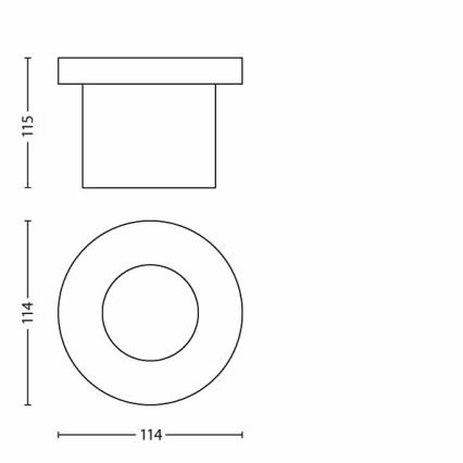 Philips 17306/47/16 - LED Utomhus Infartsbelysning 1xLED/3W/230V