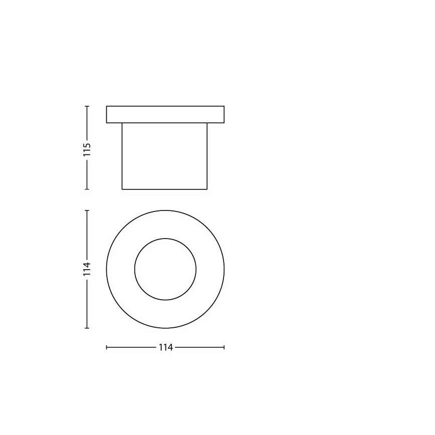 Philips 17306/47/16 - LED Utomhus Infartsbelysning 1xLED/3W/230V