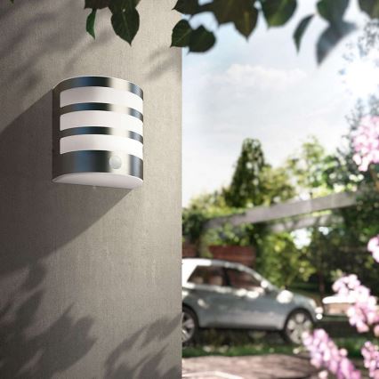 Philips 17315/47/16- LED utomhus Väggbelysning med sensor 1xLED/3W IP44