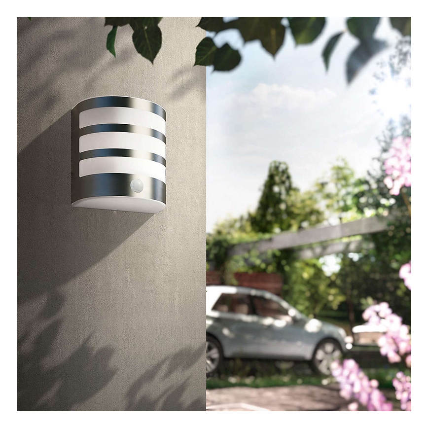 Philips 17315/47/16- LED utomhus Väggbelysning med sensor 1xLED/3W IP44