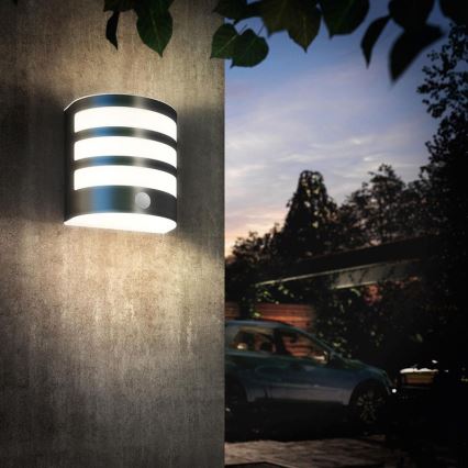 Philips - LED utomhus vägglampa med sensor 1xLED/3W IP44