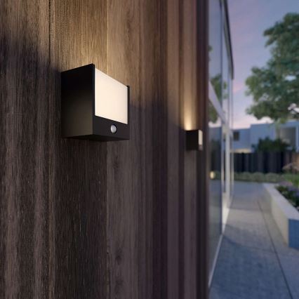 Philips 17317/30/16 - LED Utomhusbelysning med sensor MYGARDEN MACAW 1xLED/3.5W IP44