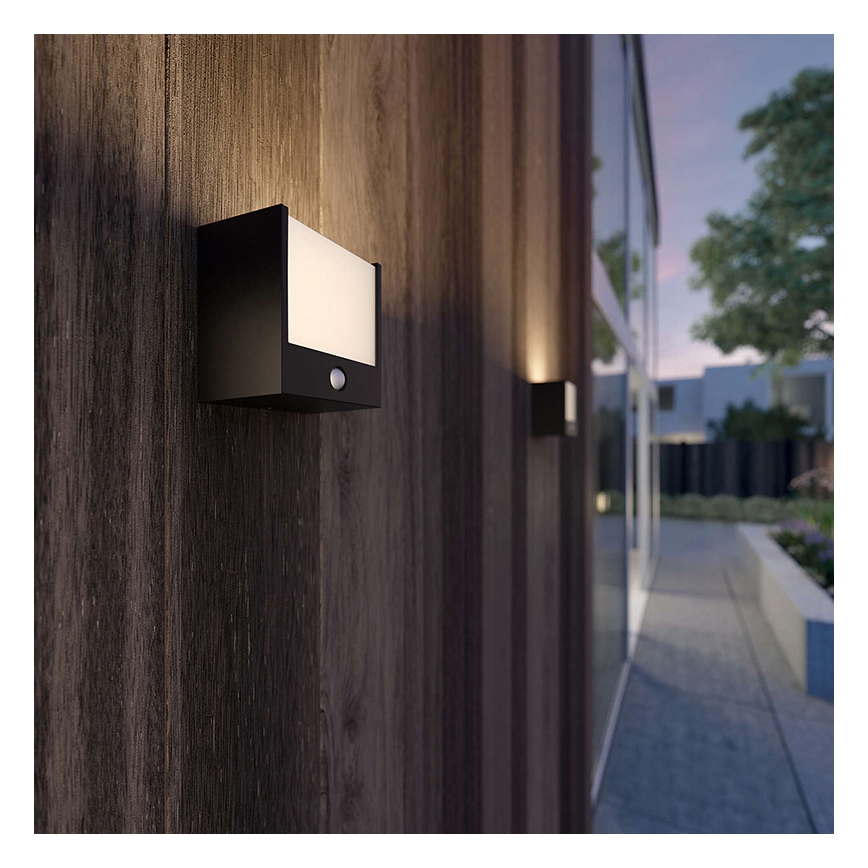 Philips 17317/30/16 - LED Utomhusbelysning med sensor MYGARDEN MACAW 1xLED/3.5W IP44