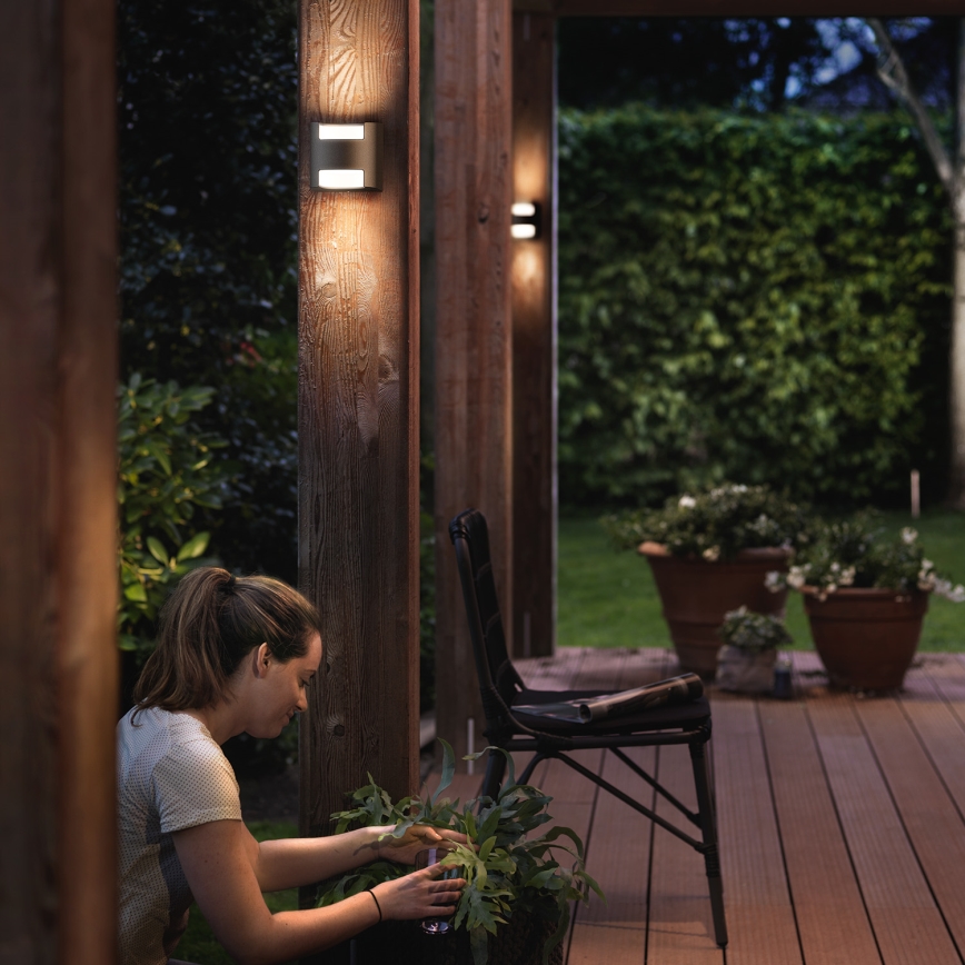 Philips 17321/93/16 - Utomhus Väggbelysning MYGARDEN GRASS 2xLED/4.5W/230V