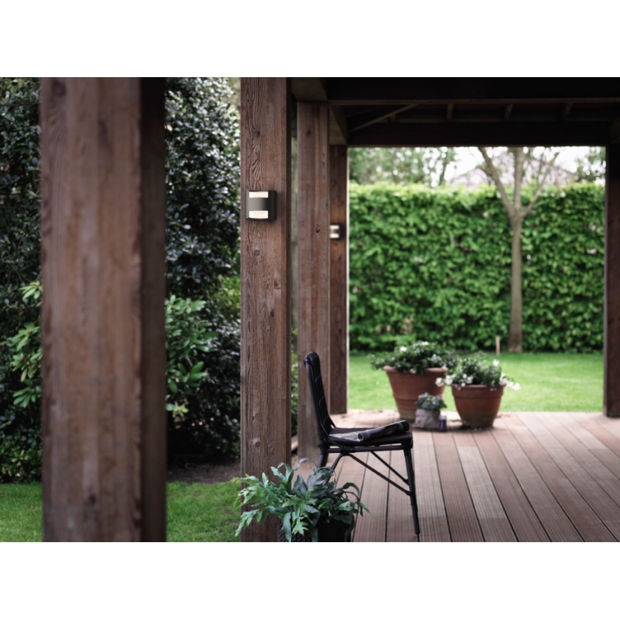 Philips 17321/93/16 - Utomhus Väggbelysning MYGARDEN GRASS 2xLED/4.5W/230V
