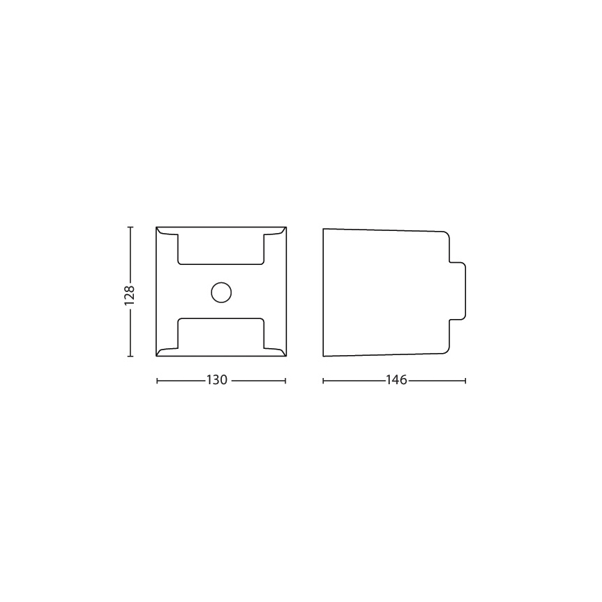 Philips - Utomhus sensorlampa 2xLED/4,5W/230V IP44