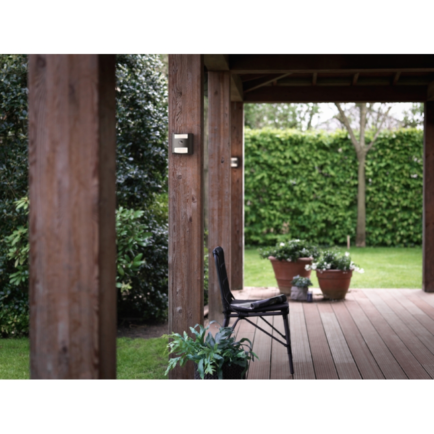 Philips 17322/93/16 - Utomhusbelysning med sensor MYGARDEN GRASS 2xLED/4.5W/230V