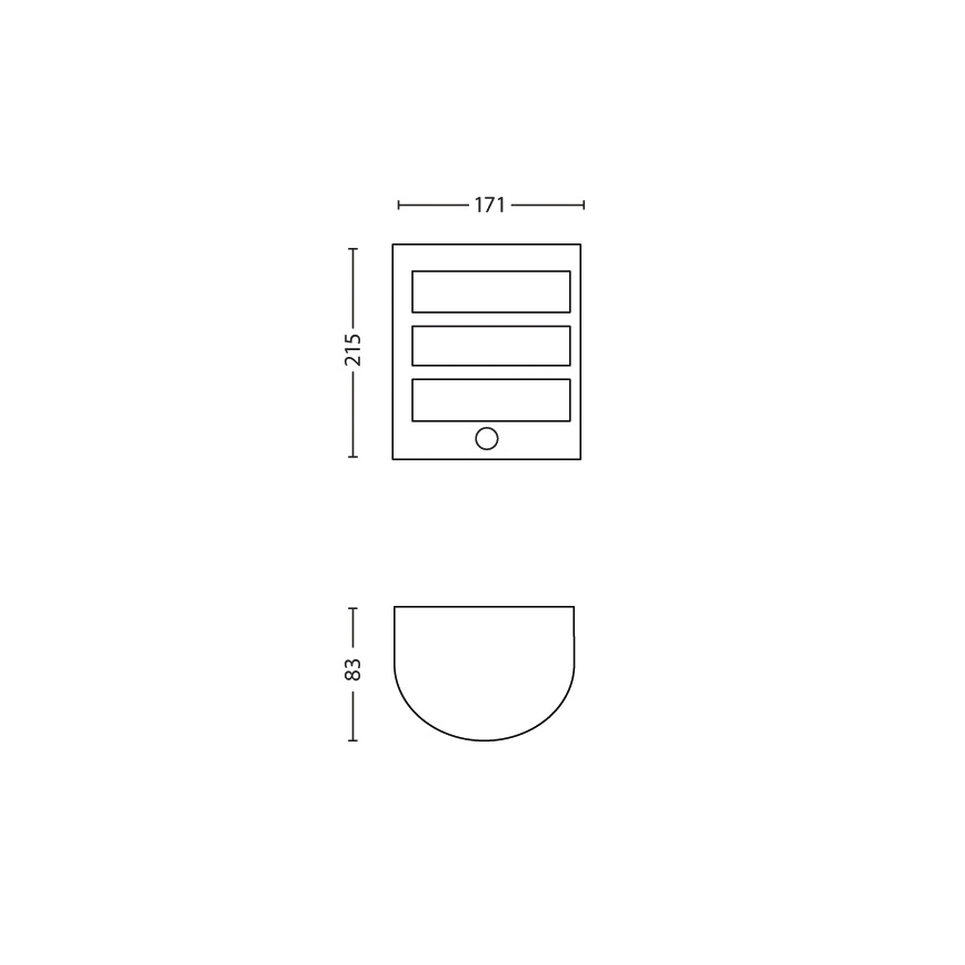 Philips - Utomhus sensorlampa 1xLED/6W/230V IP44