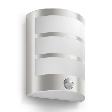 Philips 17324/47/16 - Utomhusbelysning med sensor MYGARDEN PYTHON 1xLED/6W/230V IP44