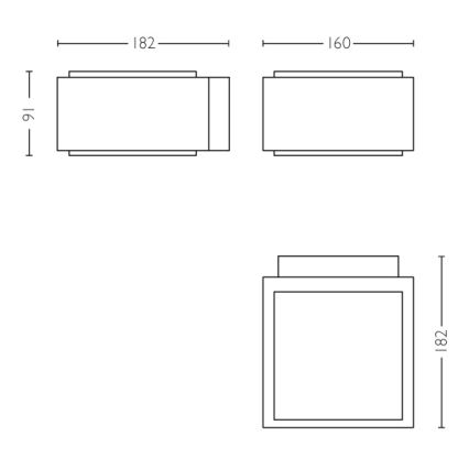 Philips - Utomhus Väggbelysning E27/42W/230V IP44