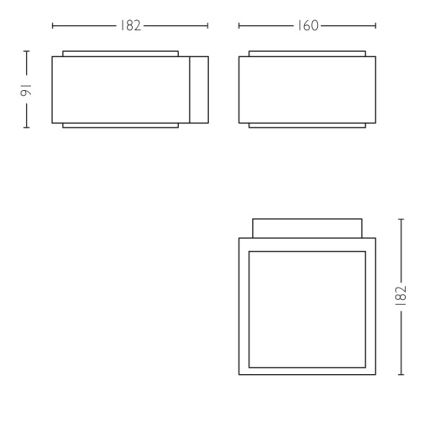 Philips 17337/93/PN – Utomhus Väggbelysning HEDGEHOG 1×E27/42W/230V IP44