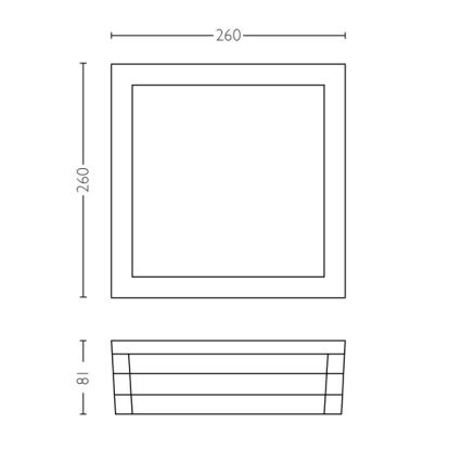 Philips 17350/93/PN – Utomhusbelysning MOONSHINE 2×E27/14W IP44