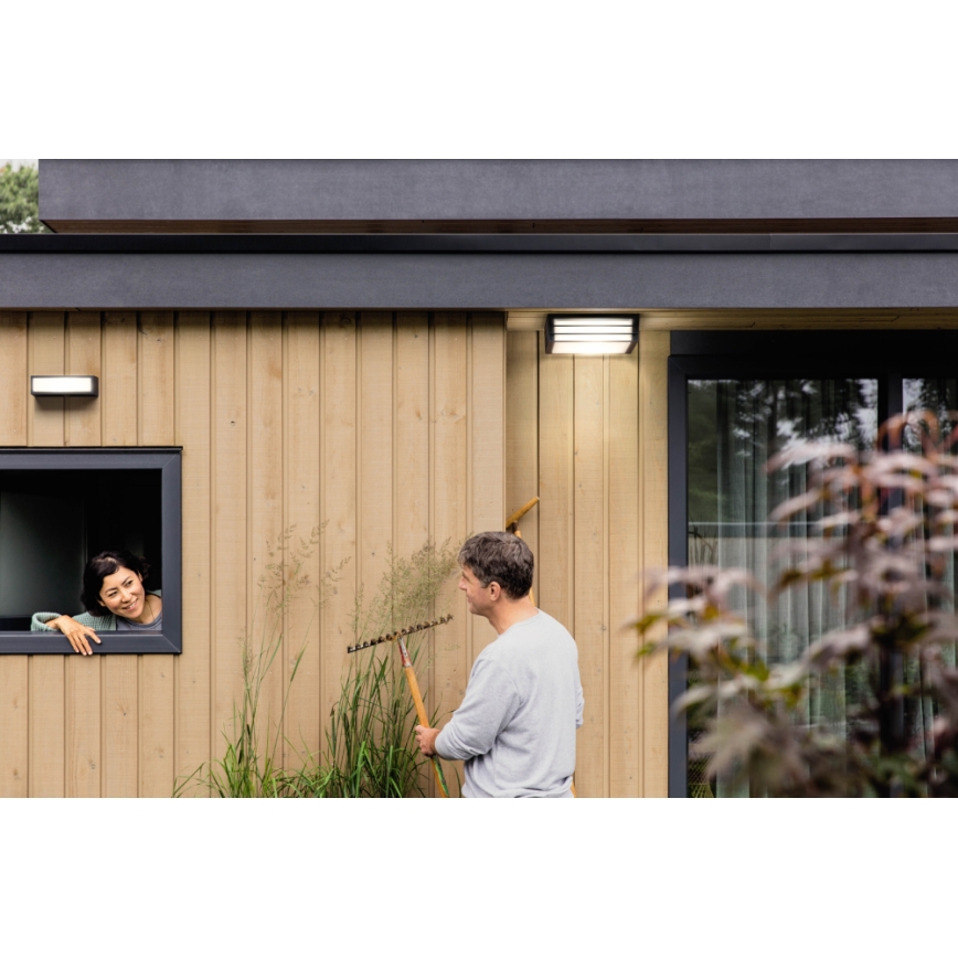 Philips 17350/93/PN – Utomhusbelysning MOONSHINE 2×E27/14W IP44