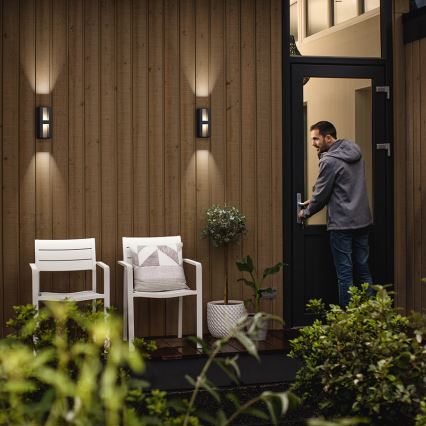 Philips 17351/93/P0 - LED utomhus Väggbelysning MYGARDEN SHADOW 2xLED/4.5W IP44