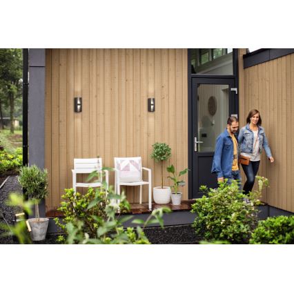 Philips 17351/93/P0 - LED utomhus Väggbelysning MYGARDEN SHADOW 2xLED/4.5W IP44