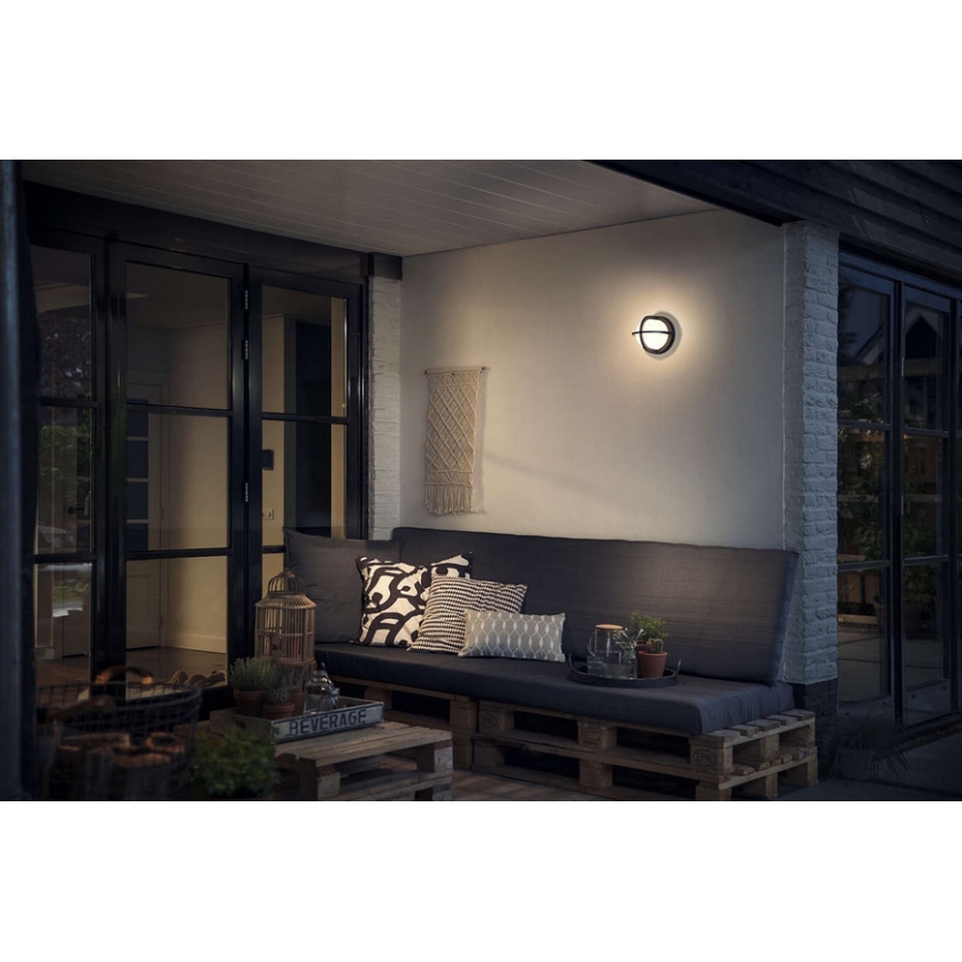 Philips 17380/30/PN - Utomhus Väggbelysning MYGARDEN ASTILBE 1xE27/42W/230V