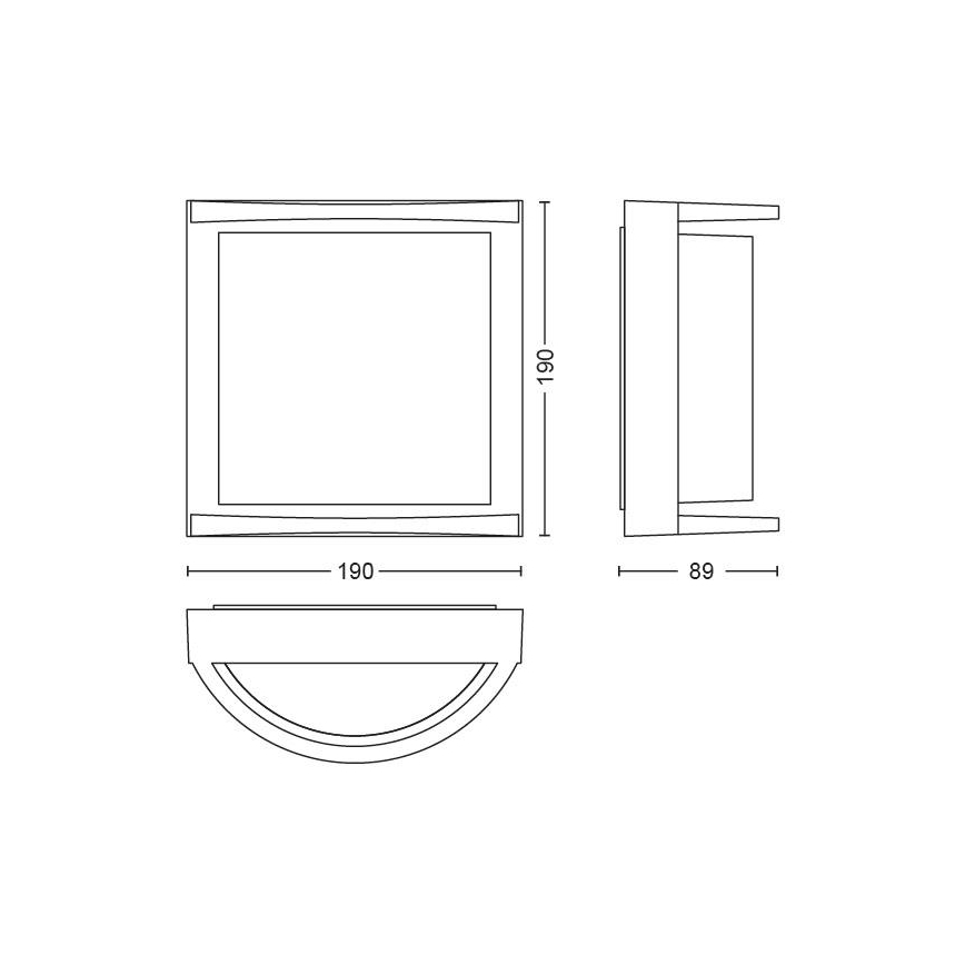 Philips 17391/93/P0 - Utomhus LED Väggbelysning MYGARDEN SAMONDRA LED/12W IP44