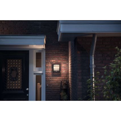 Philips 17395/93/P0 - LED Utomhus Väggbelysning MYGARDEN PETRONIA LED/12W IP44