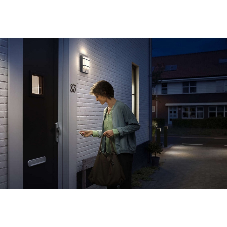Philips 17395/93/P0 - LED Utomhus Väggbelysning MYGARDEN PETRONIA LED/12W IP44