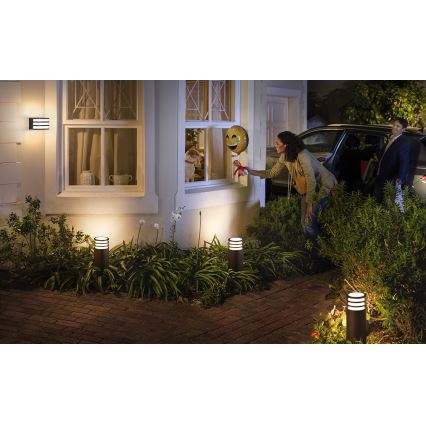 Philips - LED Dimbar vägglampa utomhus Hue LUCCA 1xE27/9,5W/230V IP44