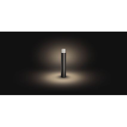 Philips - LED ljusreglerad utomhuslampa Hue LUCCA 1xE27/9,5W/230V IP44