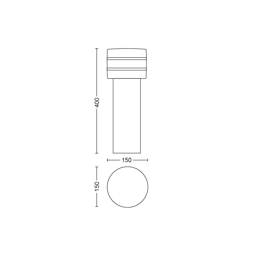 Philips 17405/47/P0 - Dimbar LED-lampa Hue TUAR 1xE27/9,5W/230V IP44