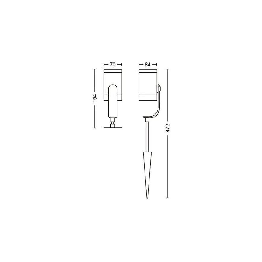 Philips 17414/30/P7 - SET 3x LED Spotlight Hue LILY 3xLED/8W/230V IP65