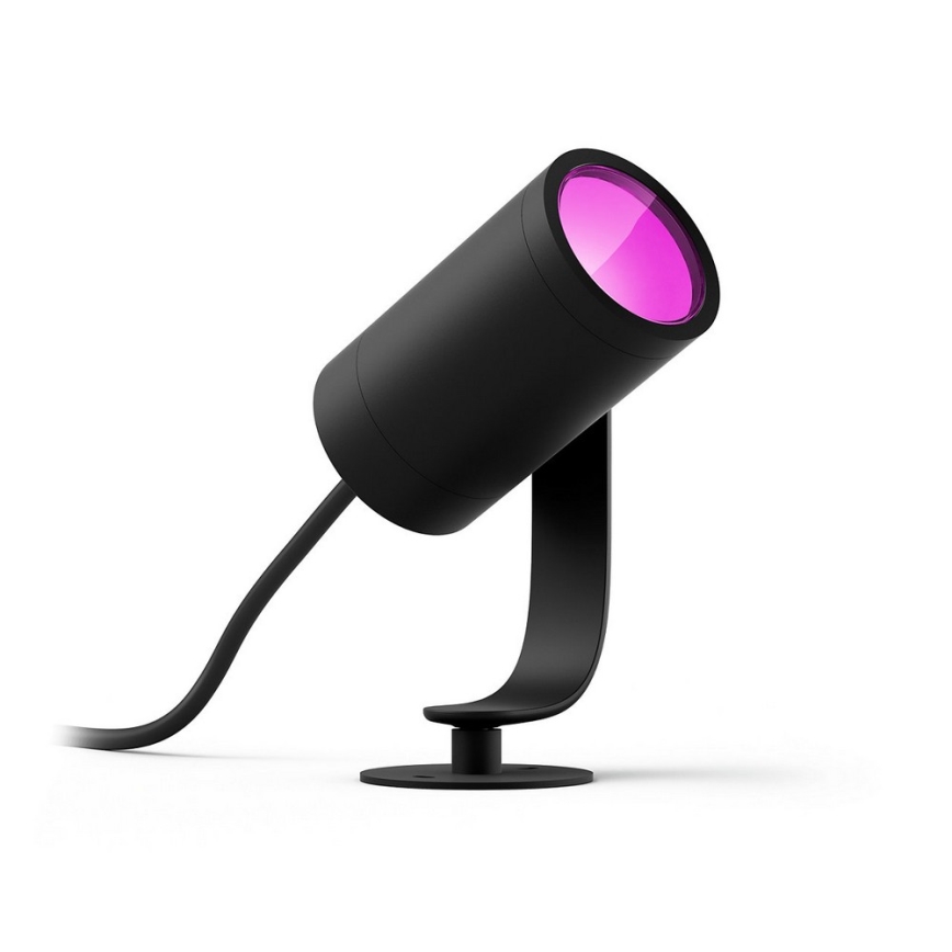 Philips 17428/30/P7 - LED RGB Utomhus spotlight Hue LILY LED/8W/230V IP65