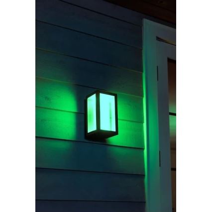 Philips - LED RGBW Dimbar vägglampa utomhus Hue IMPRESS 2xLED/8W/230V 2000-6500K IP44