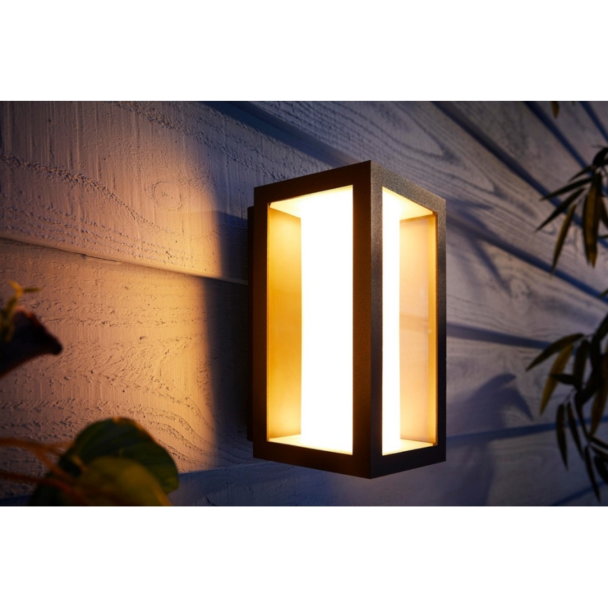 Philips - LED RGBW Dimbar vägglampa utomhus Hue IMPRESS 2xLED/8W/230V 2000-6500K IP44
