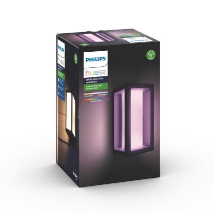 Philips - LED RGBW Dimbar vägglampa utomhus Hue IMPRESS 2xLED/8W/230V 2000-6500K IP44