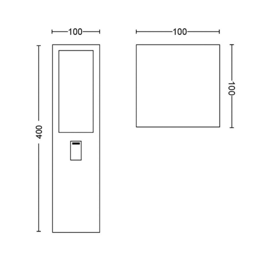 Philips - LED RGBW Ljusreglerad utomhus lampa Hue IMPRESS LED/16W/230V 2000-6500K IP44
