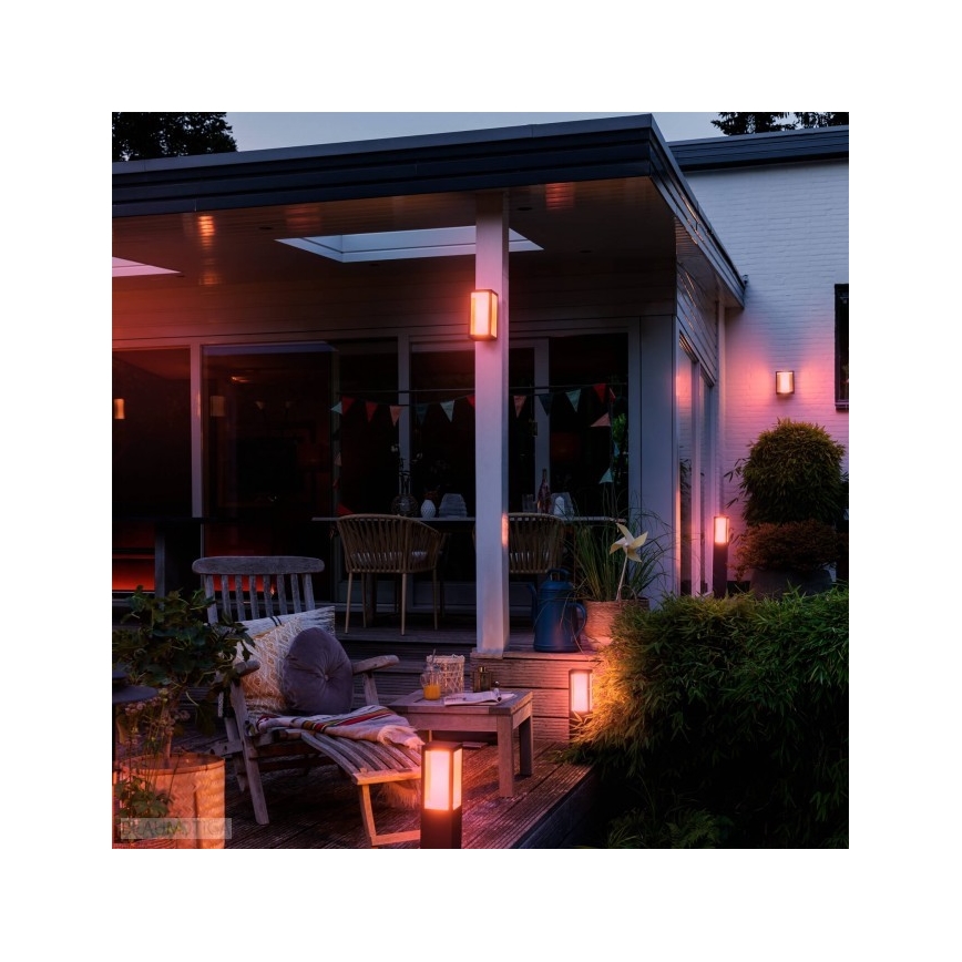 Philips - LED RGBW Ljusreglerad utomhus lampa Hue IMPRESS LED/16W/230V 2000-6500K IP44
