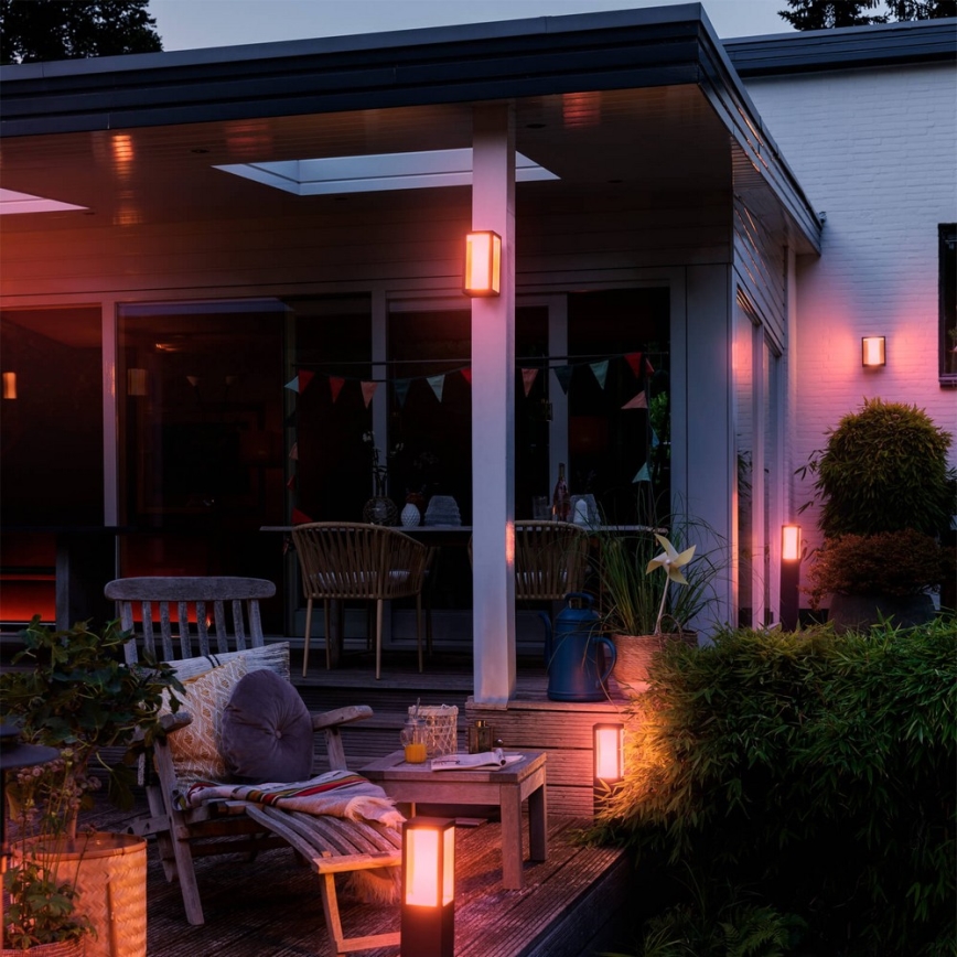 Philips - LED RGB lampa för utomhusbruk Hue IMPRESS 2xLED/8W/230V IP44
