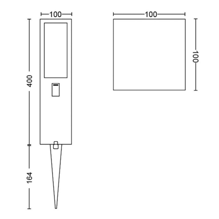 Philips - LED RGBW Ljusreglerad utomhus lampa Hue IMPRESS LED/16W/24V IP44