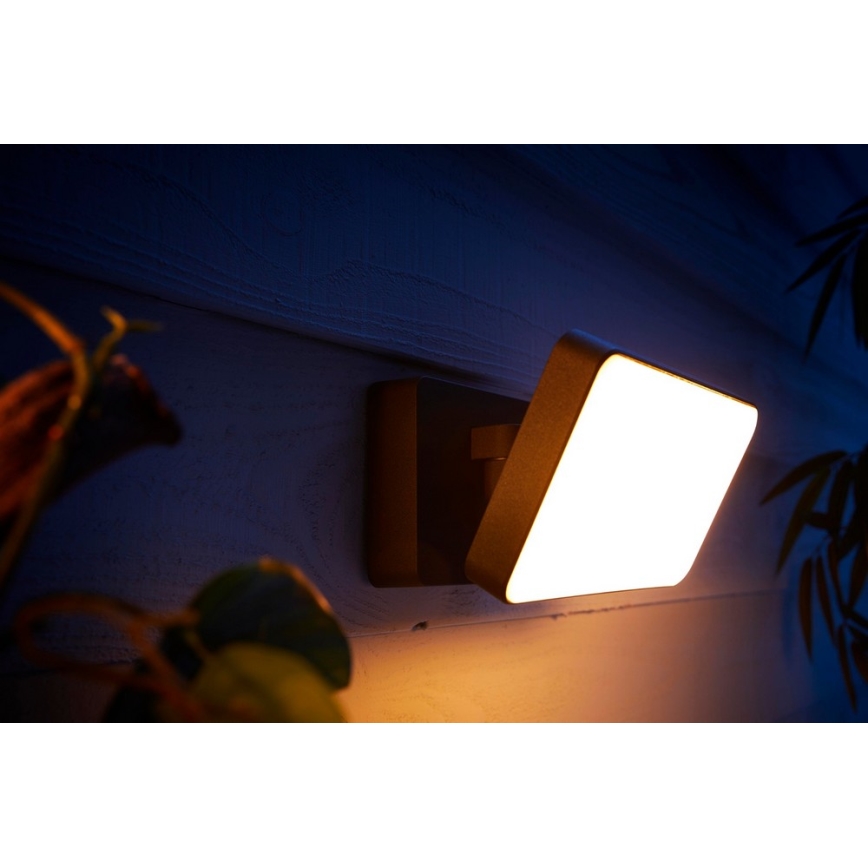 Philips - LED RGBW Ljusreglerad utomhus reflektor Hue DISCOVER 2xLED/15W/230V 2000-6500K IP44