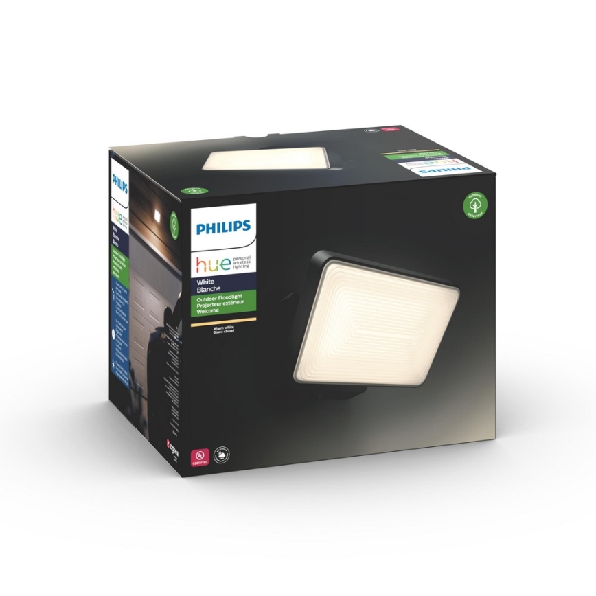Philips - LED Ljusreglerad utomhus reflektor Hue WELCOME 2xLED/15W/230V IP44