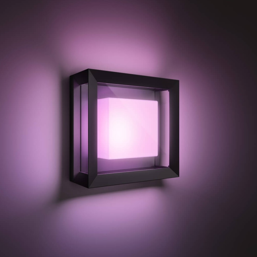 Philips - LED RGBW Dimbar vägglampa utomhus Hue ECONIC LED/15W/230V 2000-6500K IP44