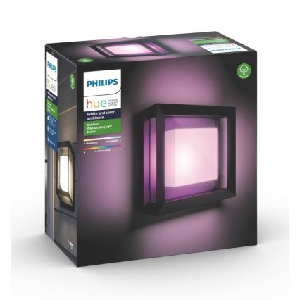Philips - LED RGBW Dimbar vägglampa utomhus Hue ECONIC LED/15W/230V 2000-6500K IP44